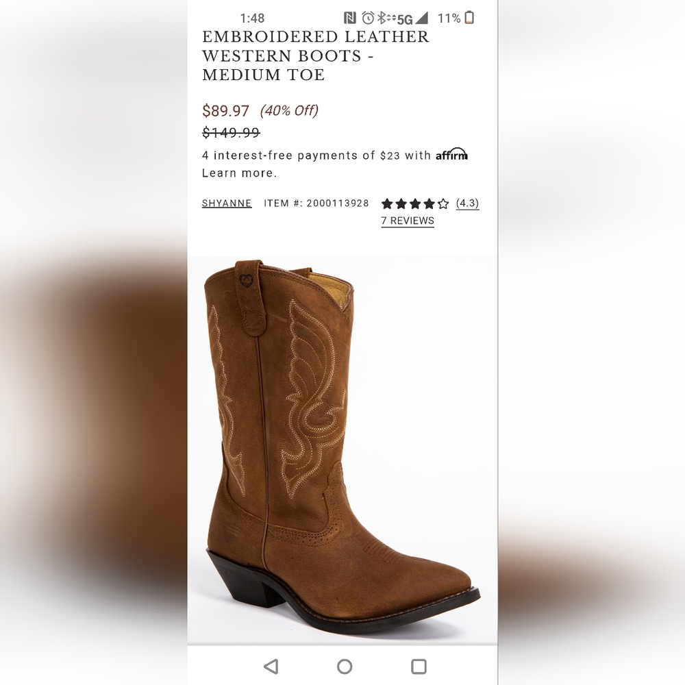 Shyanne cowboy boots